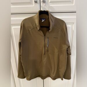 Rare Patagonia Mars R1 Alpha Beige Pullover with Embroidered Logo